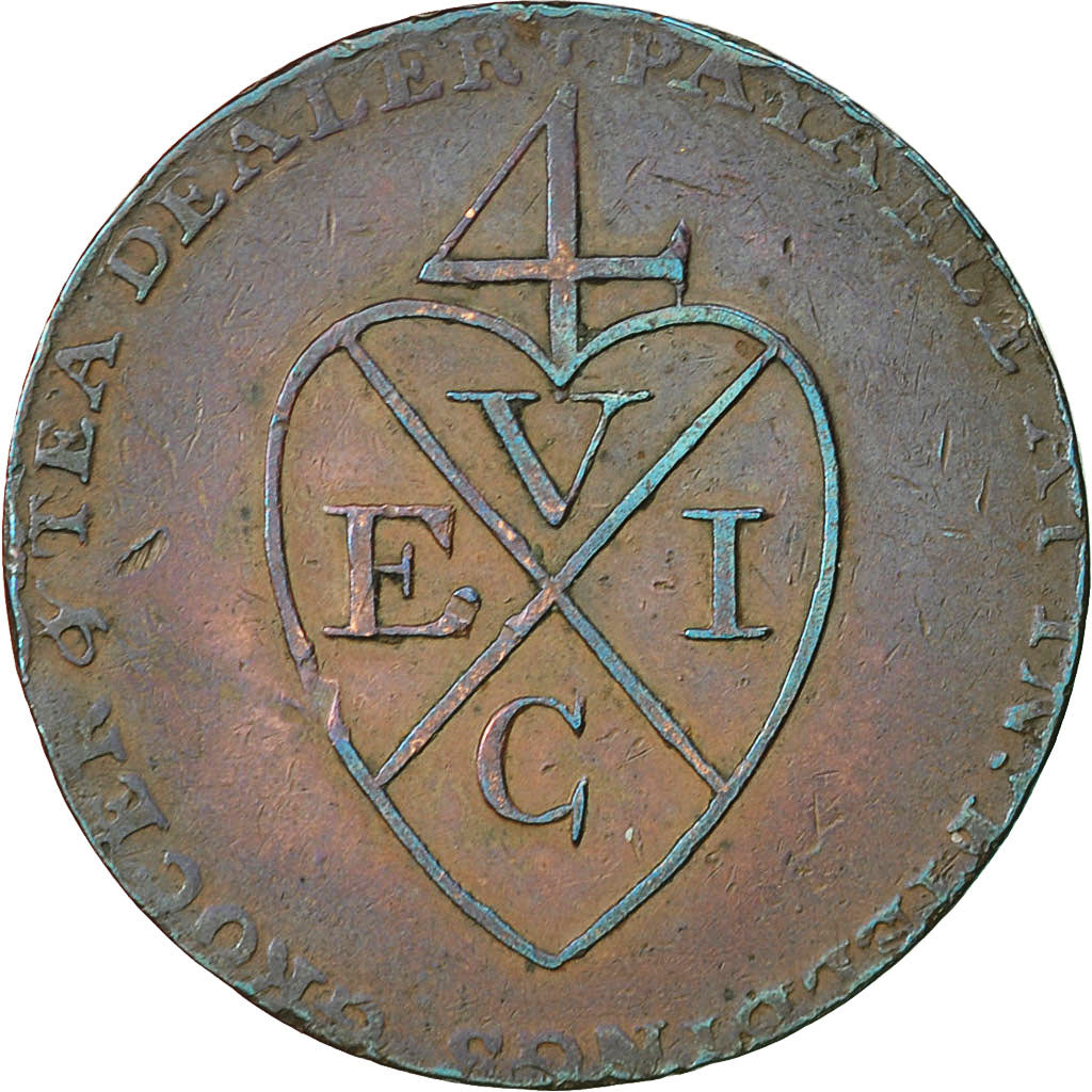 Coin, Great Britain, Lancashire, Halfpenny Token, 1793, Manchester, AU(50-53)