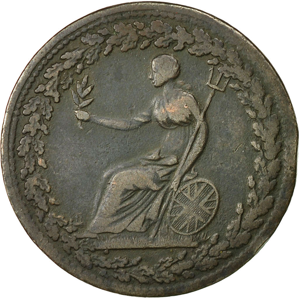 Münze, Kanada, LOWER CANADA, Halfpenny Token, 1814, S+, Kupfer