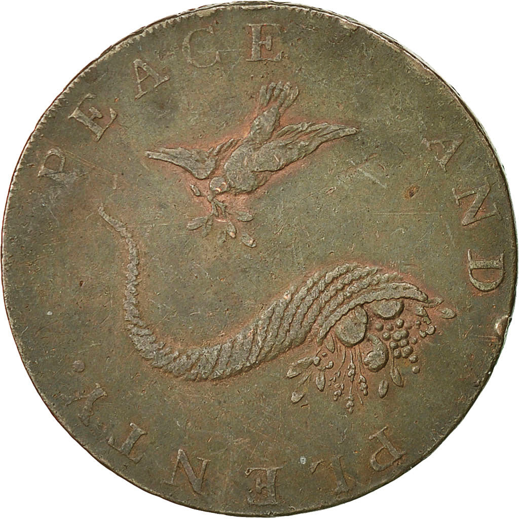 Coin, Great Britain, Hampshire, Halfpenny Token, 1794, Emsworth, EF(40-45)