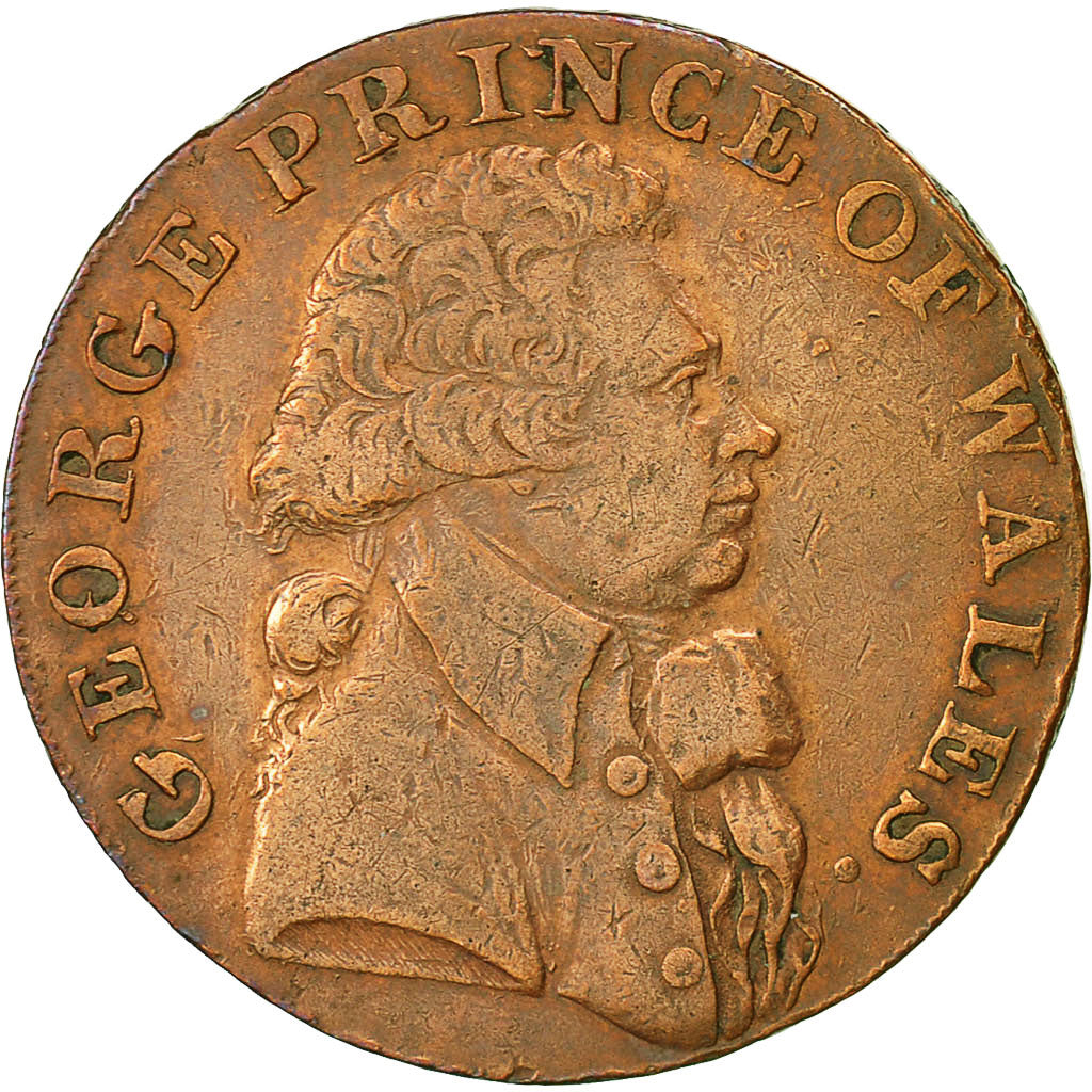 Coin, Great Britain, Essex, Halfpenny Token, 1794, Warley, EF(40-45), Copper