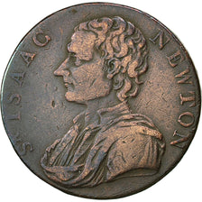 Moneta, Gran Bretagna, Isaac Newton, Halfpenny Token, 1793, Middlesex, MB+, Rame