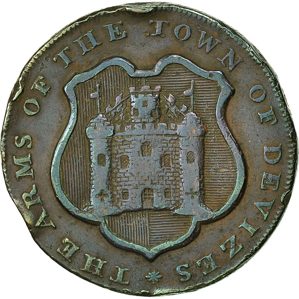 Coin, Great Britain, Wiltshire, Halfpenny Token, 1796, Devizes, EF(40-45)