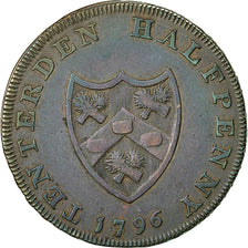 Coin, Great Britain, Kent, Halfpenny Token, 1796, Tenterden, EF(40-45), Copper