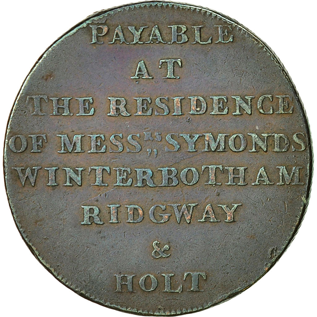 Coin, Great Britain, Newgate Prison, Halfpenny Token, 1794, Middlesex