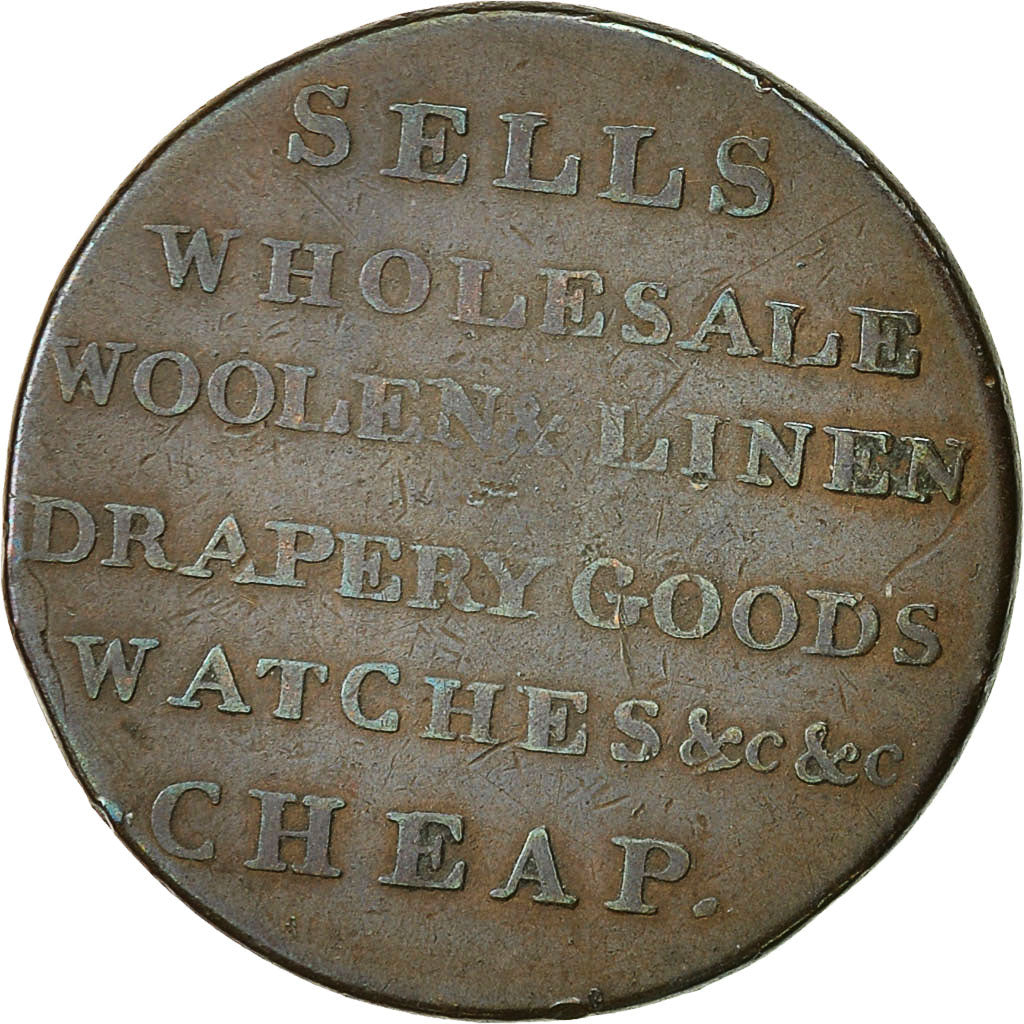Coin, Scotland, Angusshire, Halfpenny Token, Dundee, Very rare, VF(30-35)
