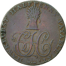 Coin, Great Britain, Kent, Halfpenny Token, 1794, Hawkhurst, VF(30-35), Copper