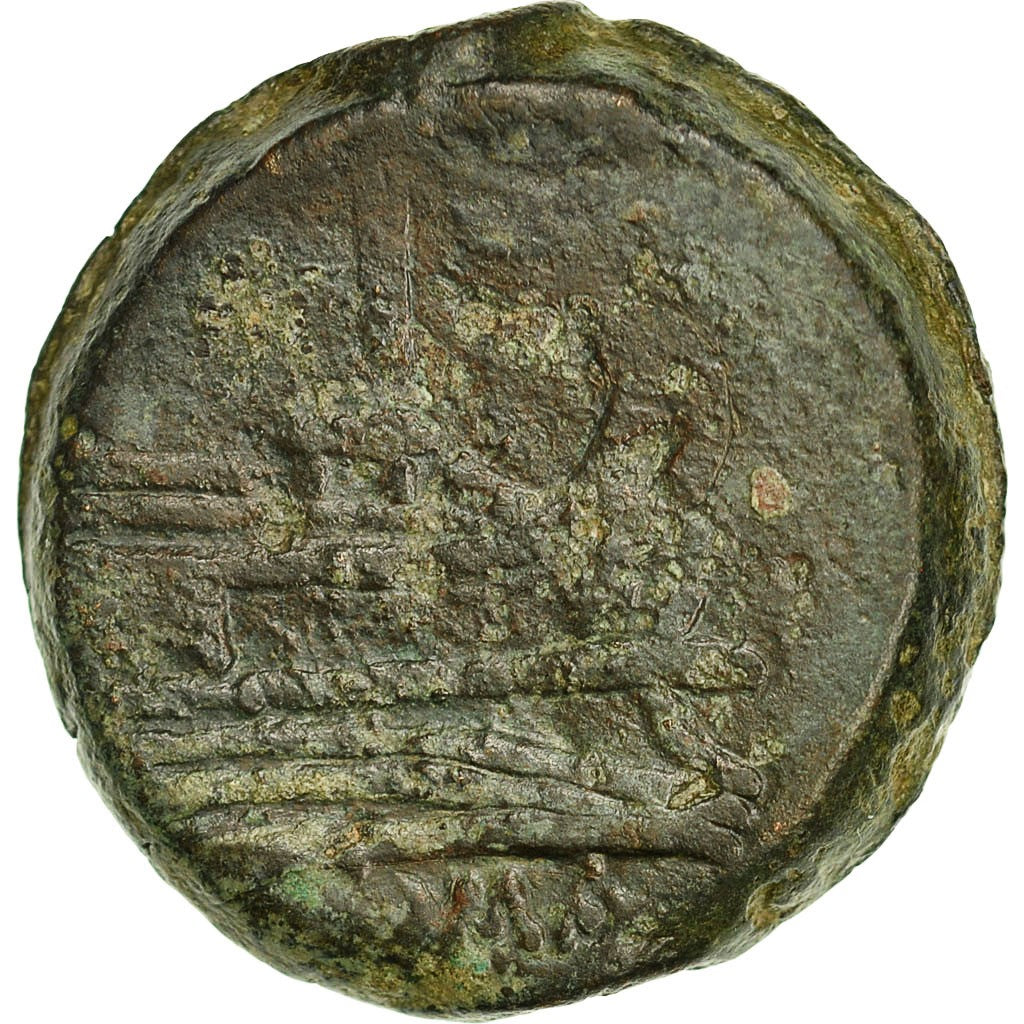 Moneda, Anonymous, As, Uncertain Mint, BC+, Bronce, Crawford:56/2