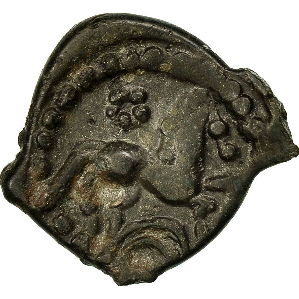 Coin, Bituriges Cubi, Bronze au cheval et à la rosace, VF(30-35), Delestrée:3718