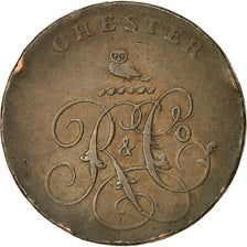 Coin, Great Britain, Cheshire, Halfpenny Token, Chester, VF(20-25), Copper