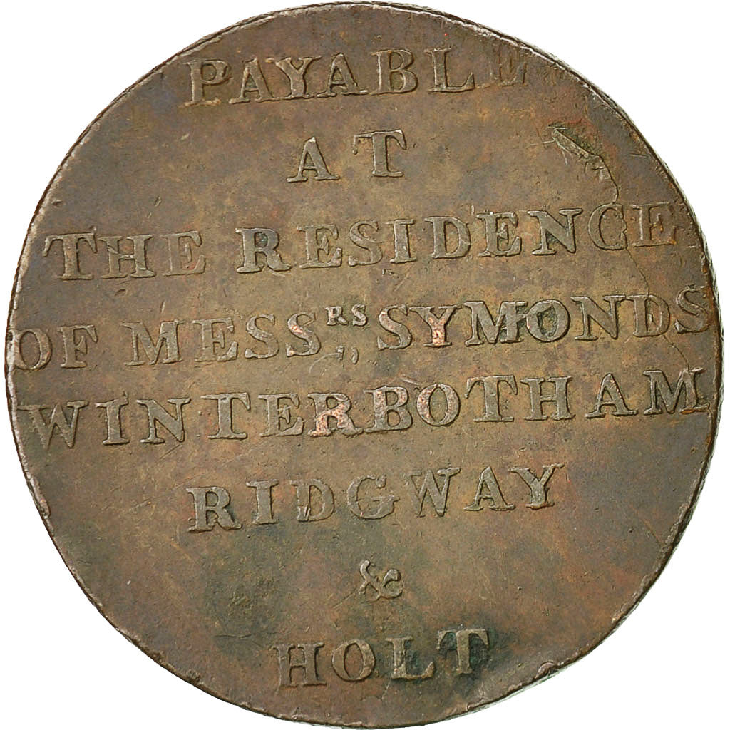 Coin, Great Britain, Newgate Prison, Halfpenny Token, 1794, Middlesex