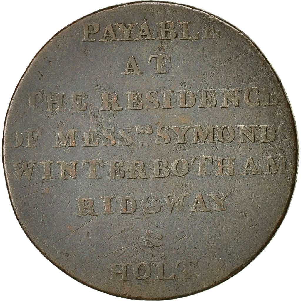 Moneta, Gran Bretagna, Newgate Prison, Halfpenny Token, 1794, Middlesex, MB+