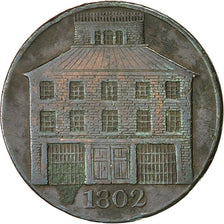 Coin, Ireland, Panthéon, Halfpenny Token, 1802, Dublin, VF(20-25), Copper