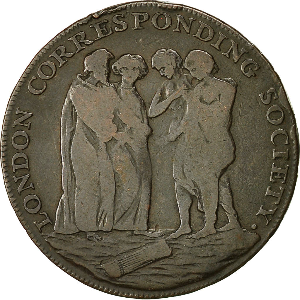 Coin, Great Britain, London Corresponding Society, Halfpenny Token, 1795