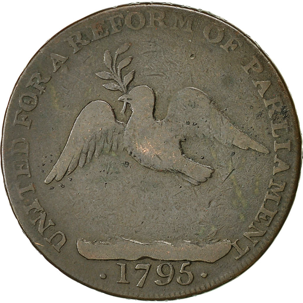 Coin, Great Britain, London Corresponding Society, Halfpenny Token, 1795