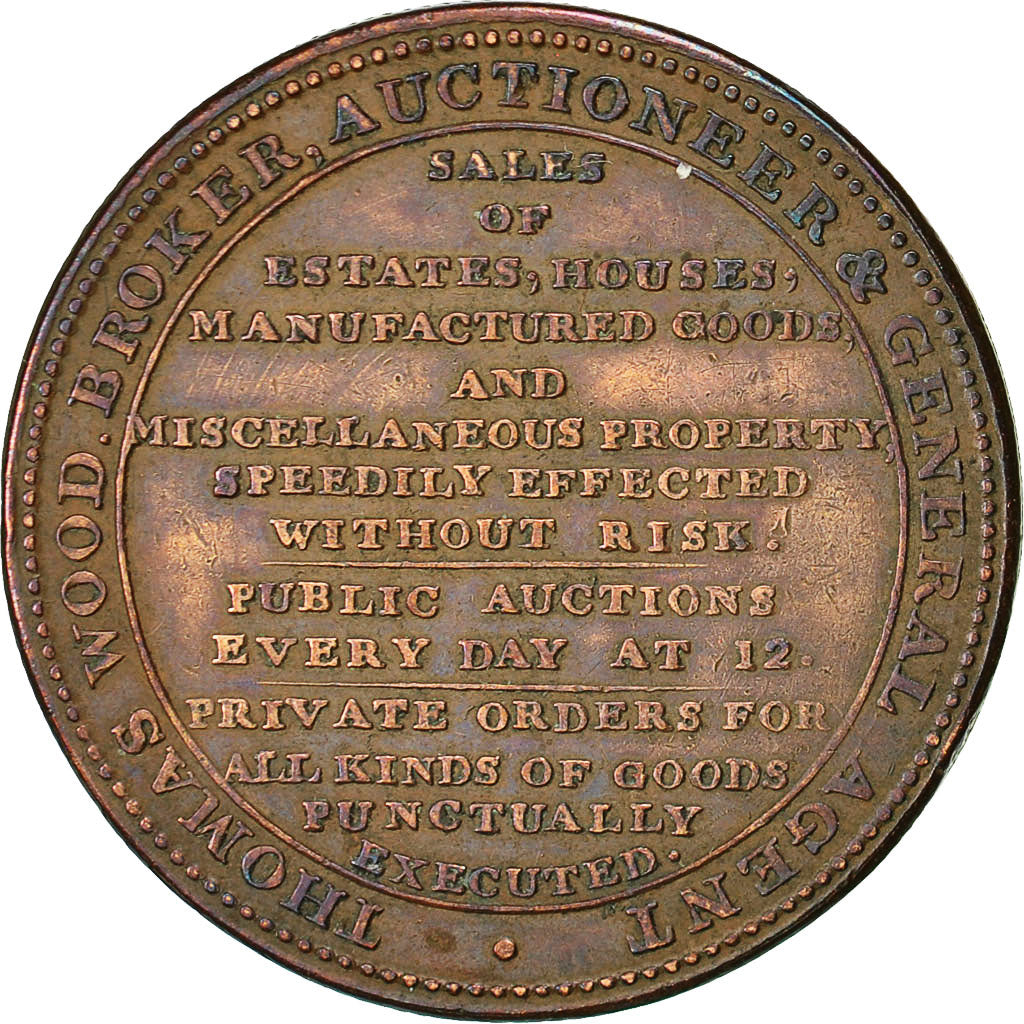 Coin, Great Britain, Thomas Wood, Halfpenny Token, 1811, London, EF(40-45)