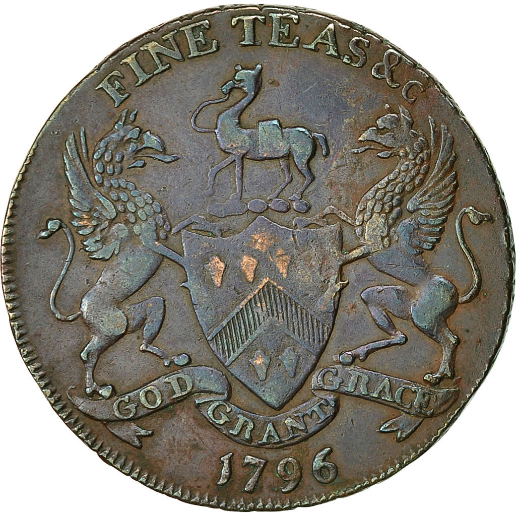 Coin, Great Britain, Wiltshire, Halfpenny Token, 1796, Salisbury, EF(40-45)