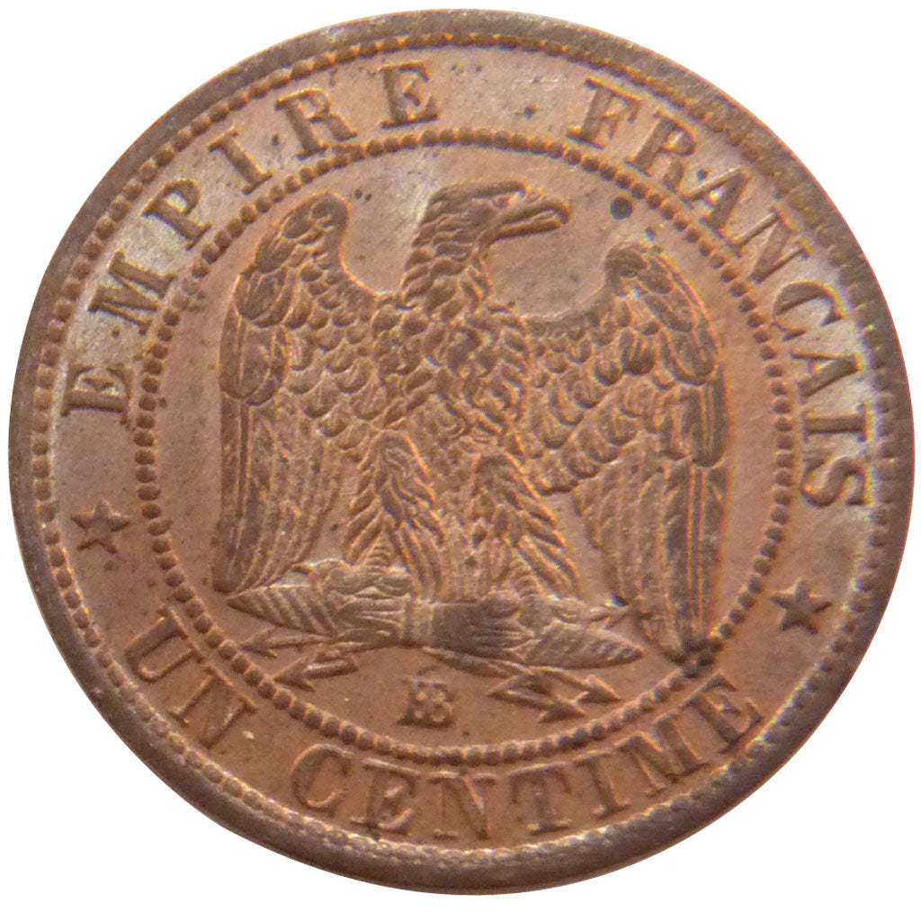 Second Empire, 1 Centime Napoléon III Tête Nue