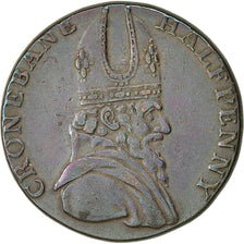 Coin, Ireland, Wicklow, Halfpenny Token, 1789, Cronebane, EF(40-45), Copper