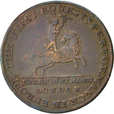 Coin, Great Britain, Lyceum, Halfpenny Token, Middlesex, VF(20-25), Copper