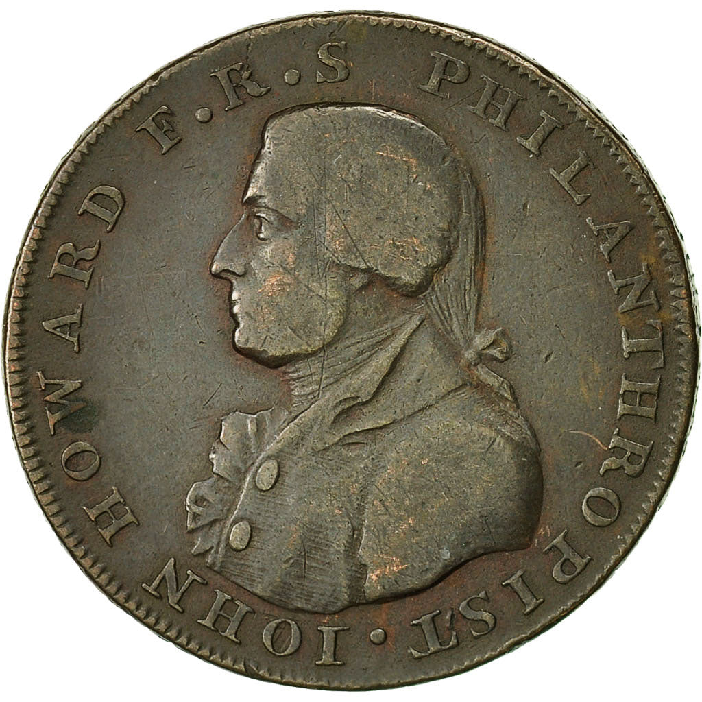 Monnaie, Grande-Bretagne, Hampshire, Halfpenny Token, 1794, Portsmouth, TB