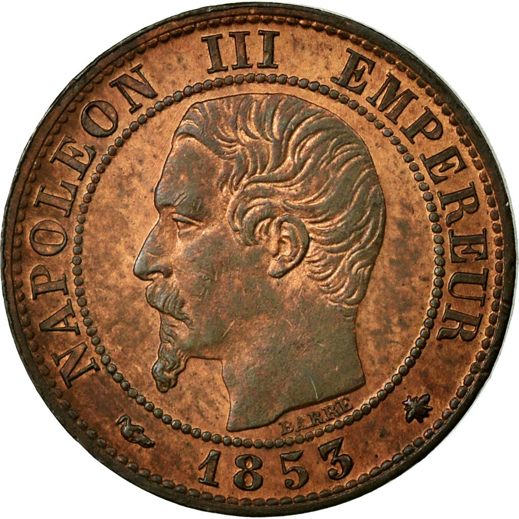 Monnaie, France, Napoleon III, Napoléon III, Centime, 1853, Strasbourg, SUP+