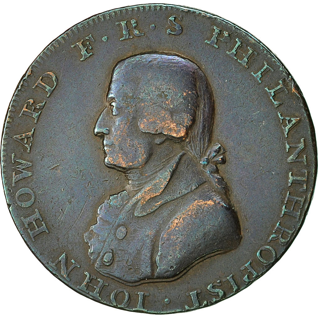 Monnaie, Grande-Bretagne, Hampshire, Halfpenny Token, 1794, Portsmouth, TB+
