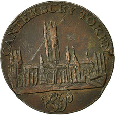 Monnaie, Grande-Bretagne, Kent, Halfpenny Token, 1795, Canterbury, TTB, Cuivre