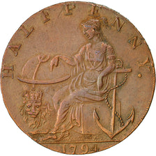Coin, Great Britain, Norfolk, Halfpenny Token, 1794, Norwich, AU(50-53), Copper