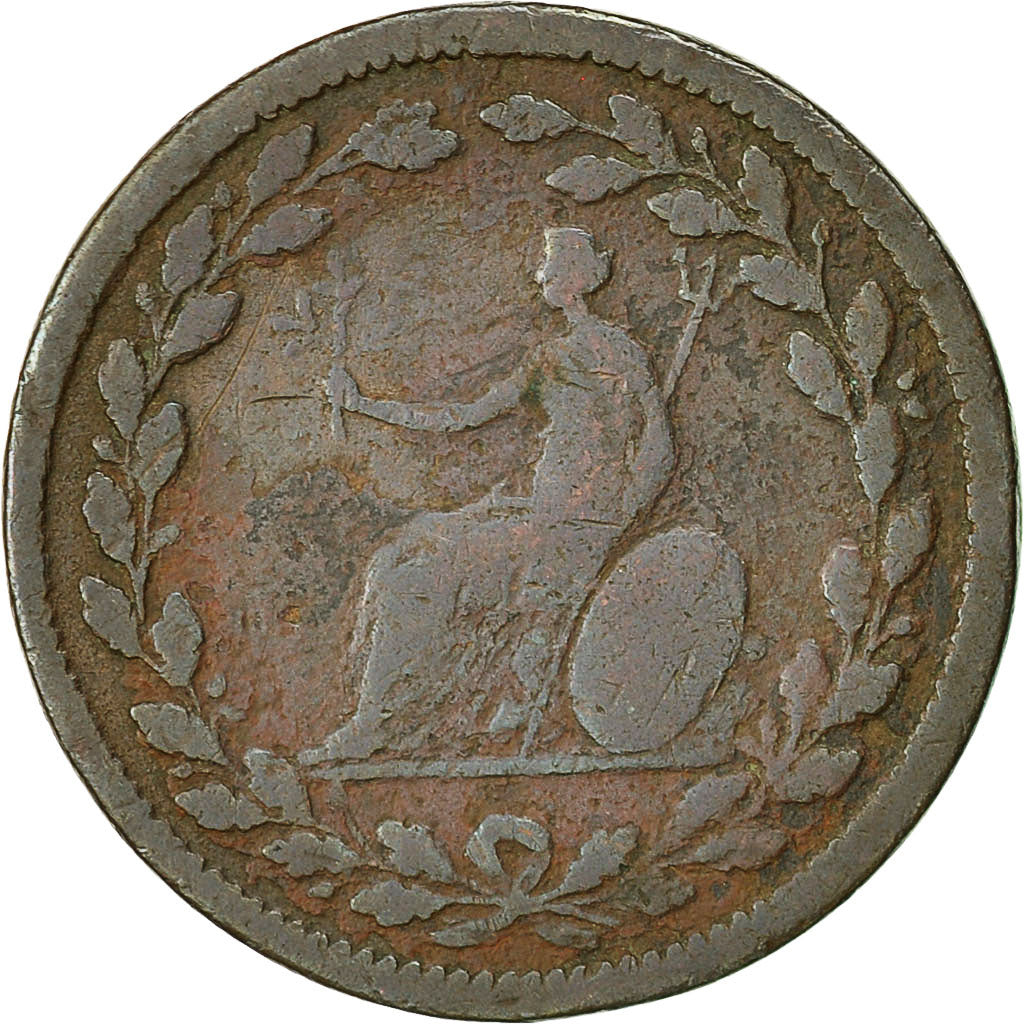 Moneta, Gran Bretagna, Essex, Mercury, Halfpenny Token, Walthamstow, MB, Rame