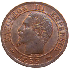 FRANCE, Napoléon III, Centime, 1853, Lyon, KM #775.4, AU(55-58), Bronze, Gadoury