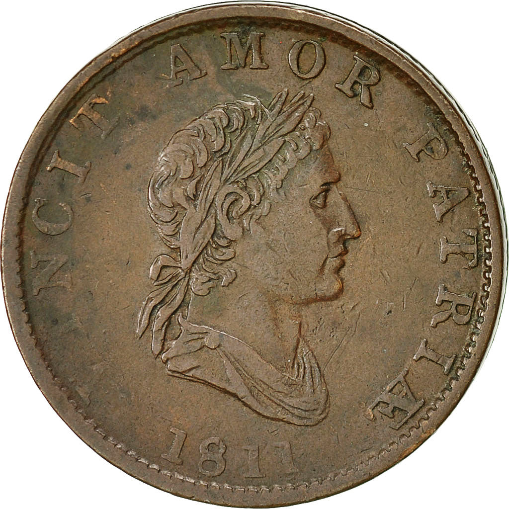Coin, Great Britain, Essex, British Copper Company, Halfpenny Token, 1811