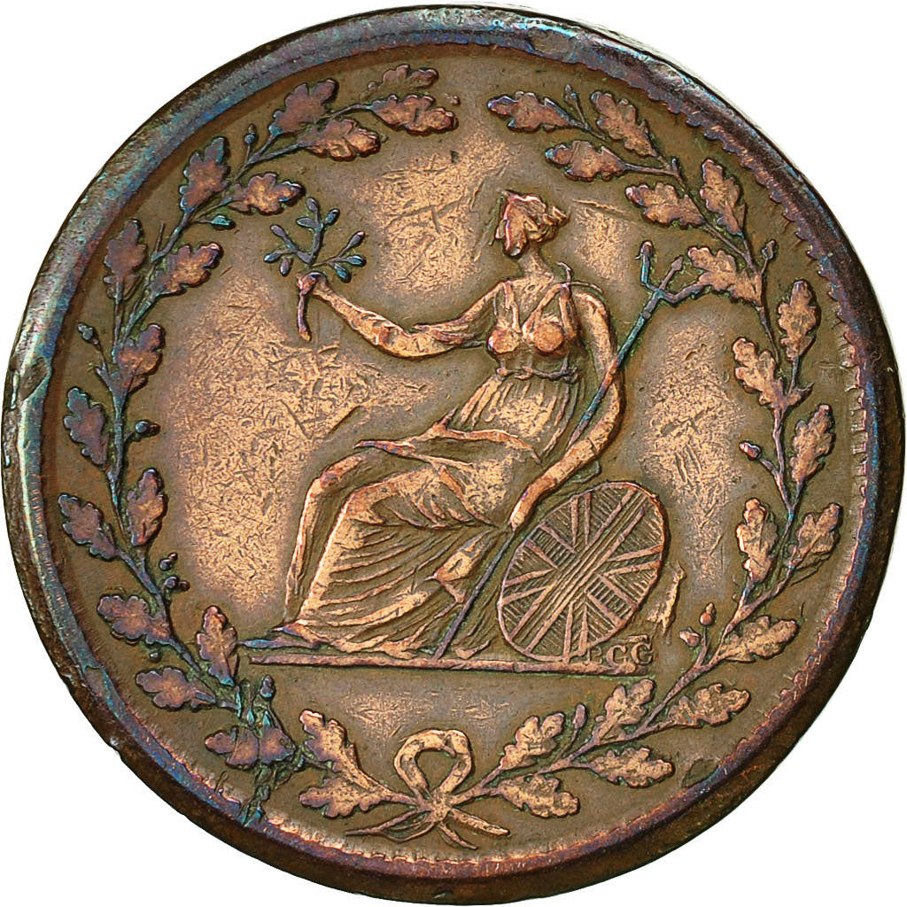 Coin, Great Britain, Essex, British Copper Company, Halfpenny Token, 1811