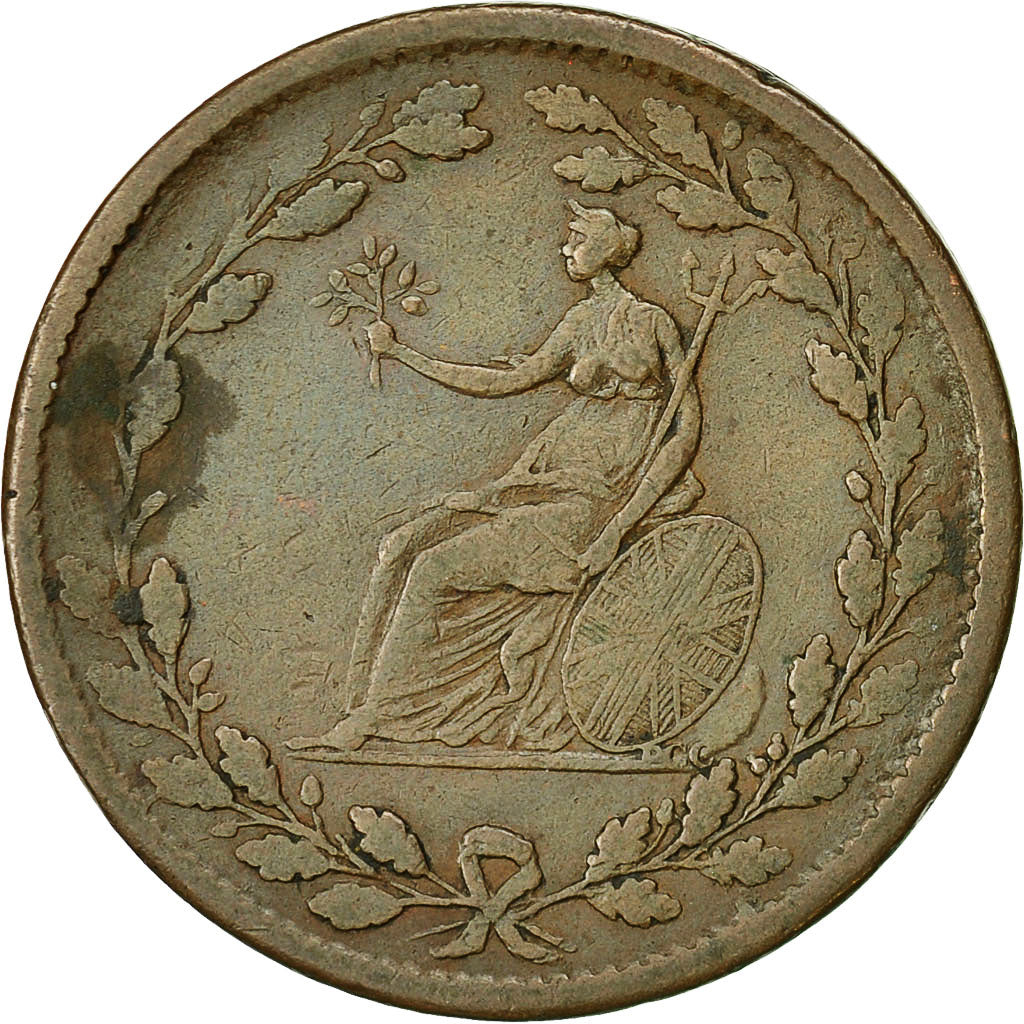 Moneta, Gran Bretagna, Essex, British Copper Company, Halfpenny Token, 1811