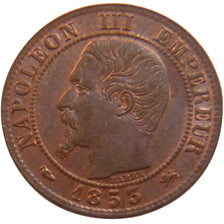 FRANCE, Napoléon III, Centime, 1853, Lyon, KM #775.4, AU(55-58), Bronze, Gadoury
