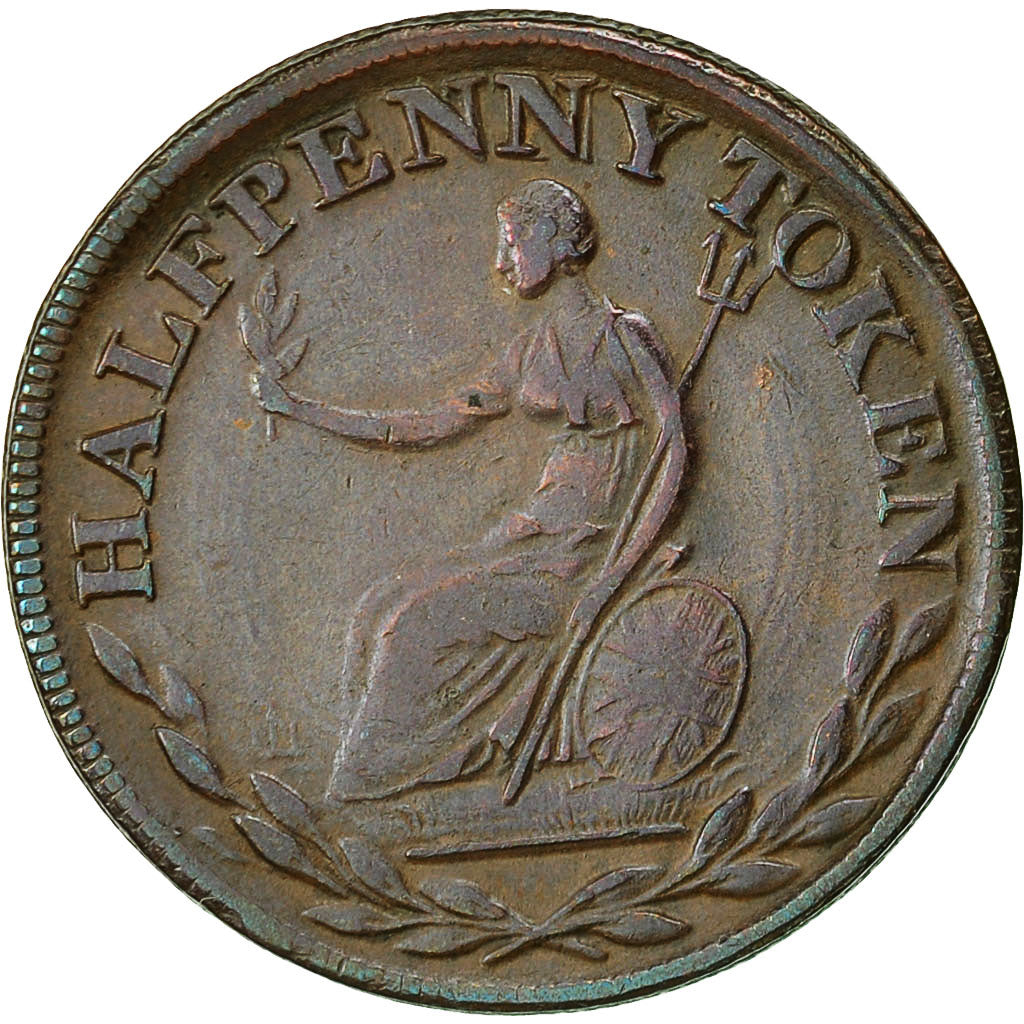 Coin, Canada, LOWER CANADA, Halfpenny Token, EF(40-45), Copper, Withers:1497