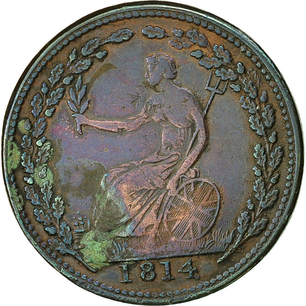 Münze, Kanada, LOWER CANADA, Halfpenny Token, 1814, S+, Kupfer