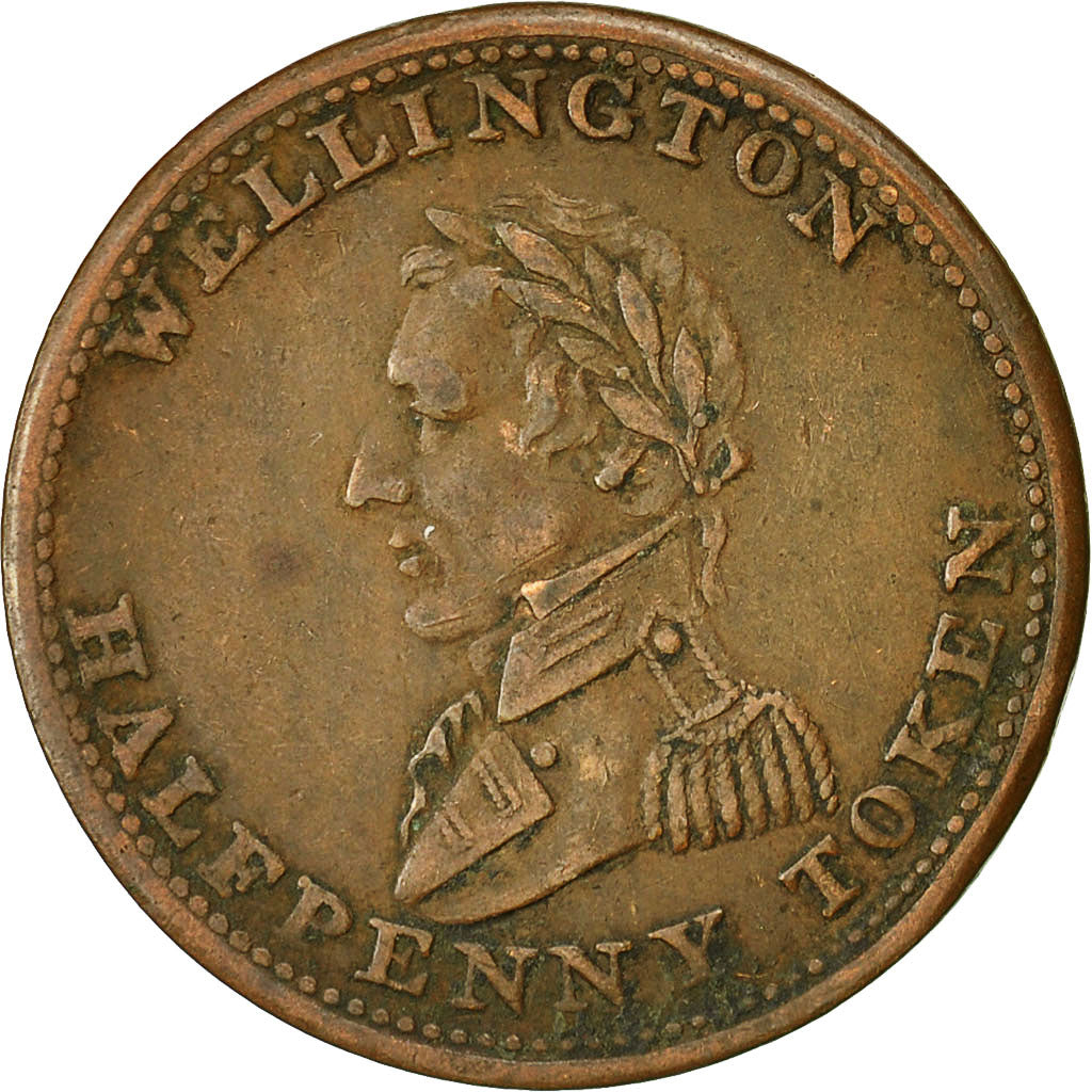 Coin, Canada, LOWER CANADA, Halfpenny Token, 1814, EF(40-45), Copper