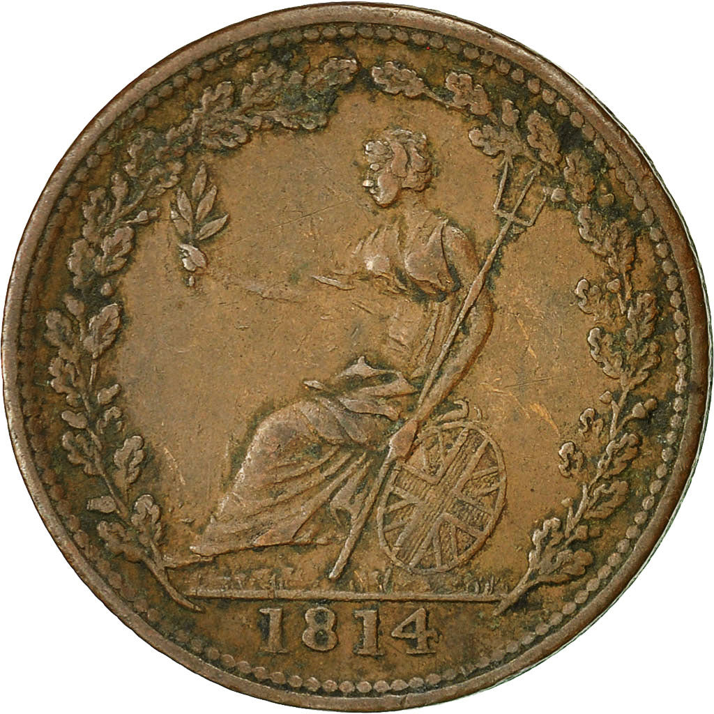 Coin, Canada, LOWER CANADA, Halfpenny Token, 1814, EF(40-45), Copper