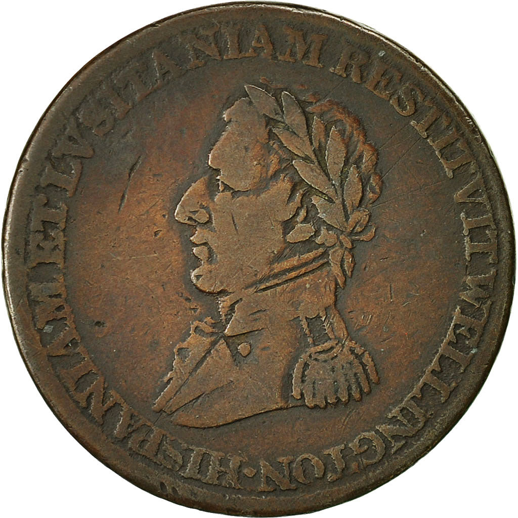 Münze, Kanada, LOWER CANADA, Halfpenny Token, 1813, S, Kupfer, Withers:1560