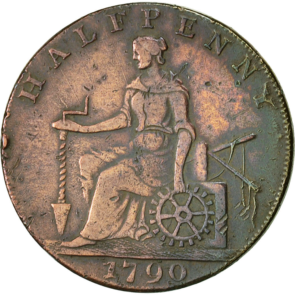 Coin, Great Britain, Warwickshire, Shakespeare, Halfpenny Token, 1790