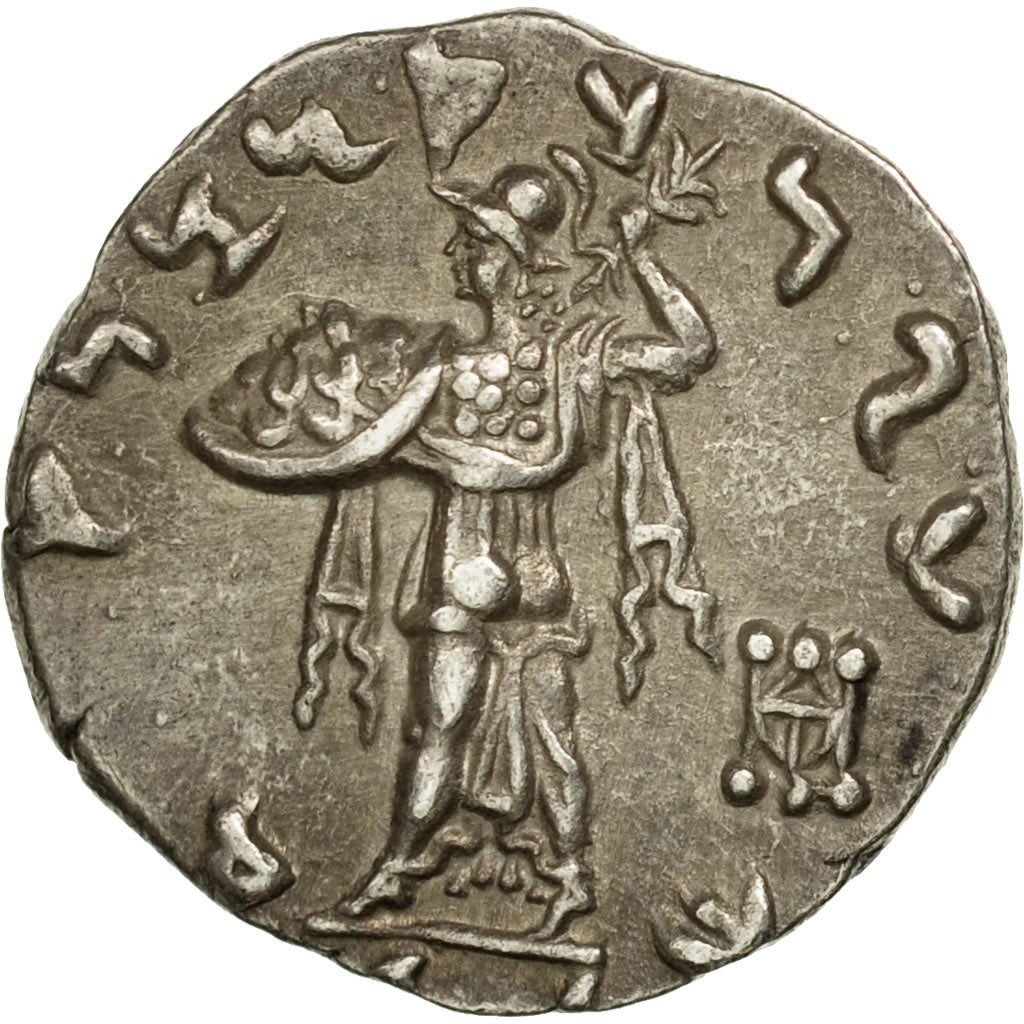 Coin, Baktrian Kingdom, Menander, Drachm, AU(55-58), Silver, HGC:12-191