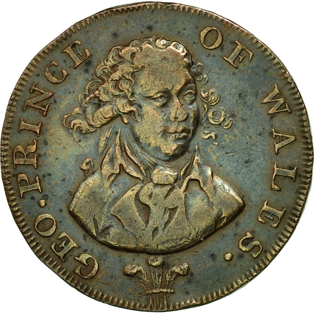 Coin, Great Britain, National Series, Halfpenny Token, Middlesex, EF(40-45)