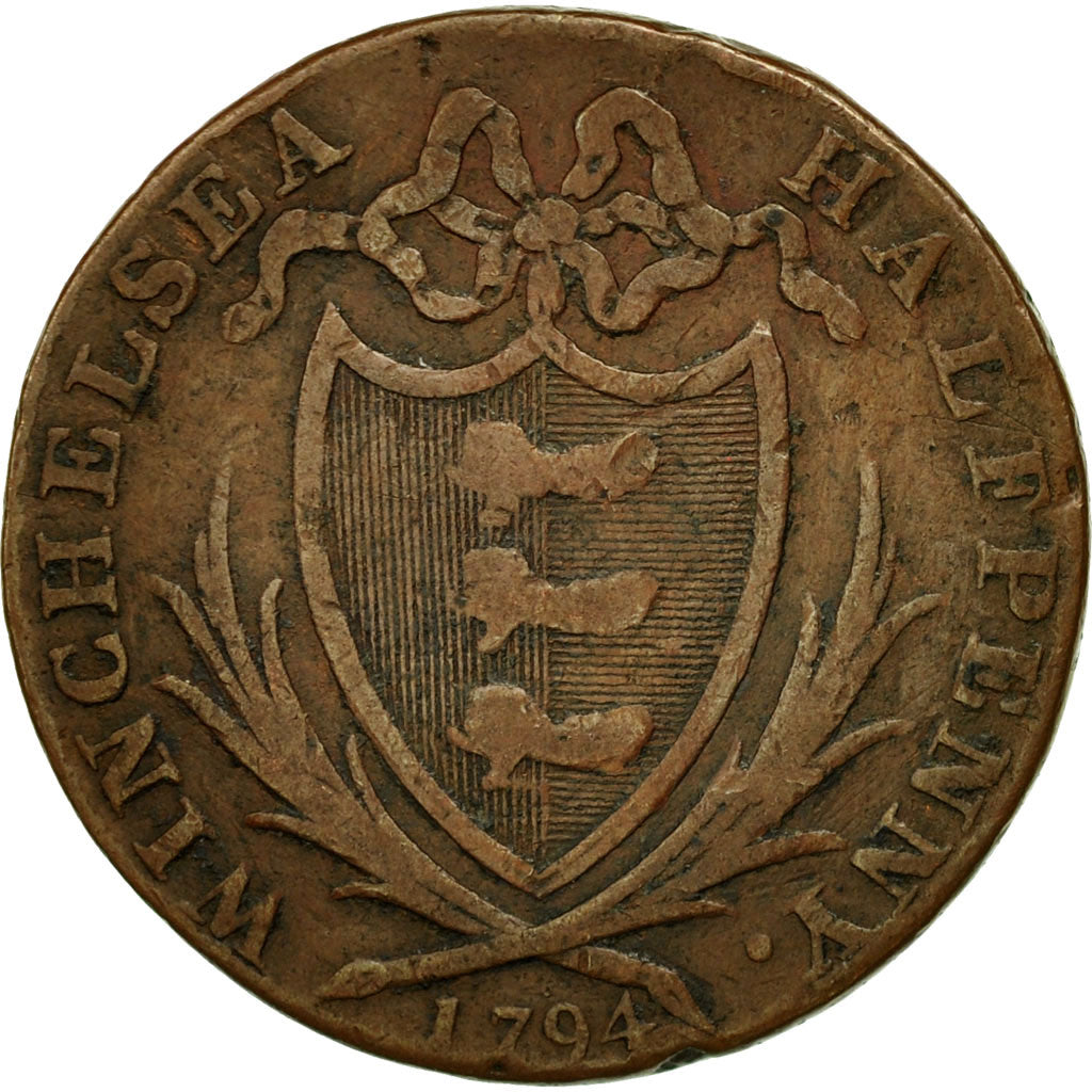 Coin, Great Britain, Sussex, Halfpenny Token, 1794, Winchelsea, VF(20-25)