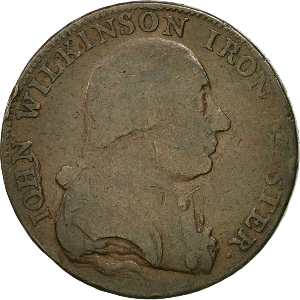 Coin, Great Britain, Warwickshire, John Wilkinson, Halfpenny Token, 1787
