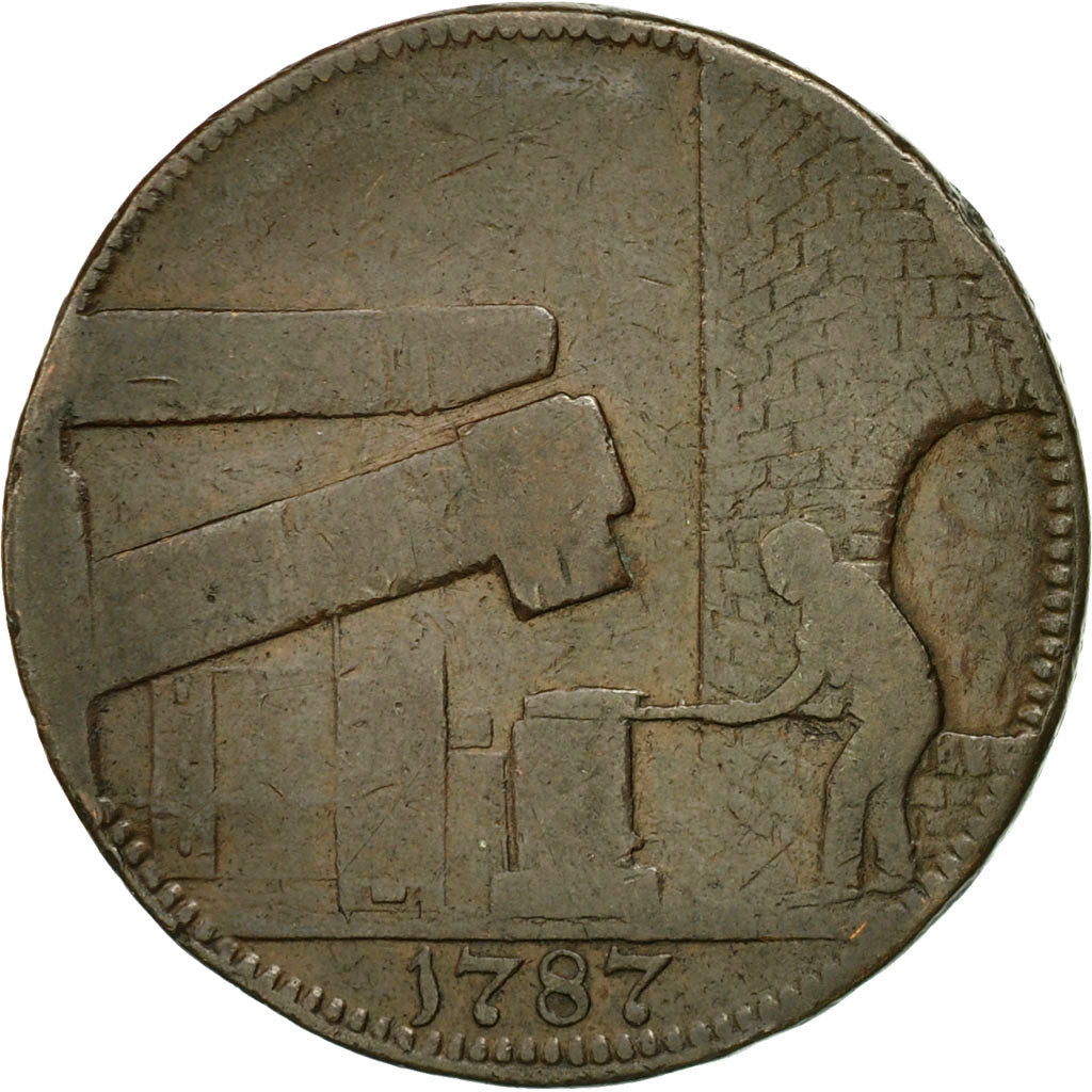 Coin, Great Britain, Warwickshire, John Wilkinson, Halfpenny Token, 1787