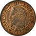 Coin, France, Napoleon III, Napoléon III, Centime, 1854, Bordeaux, AU(55-58)