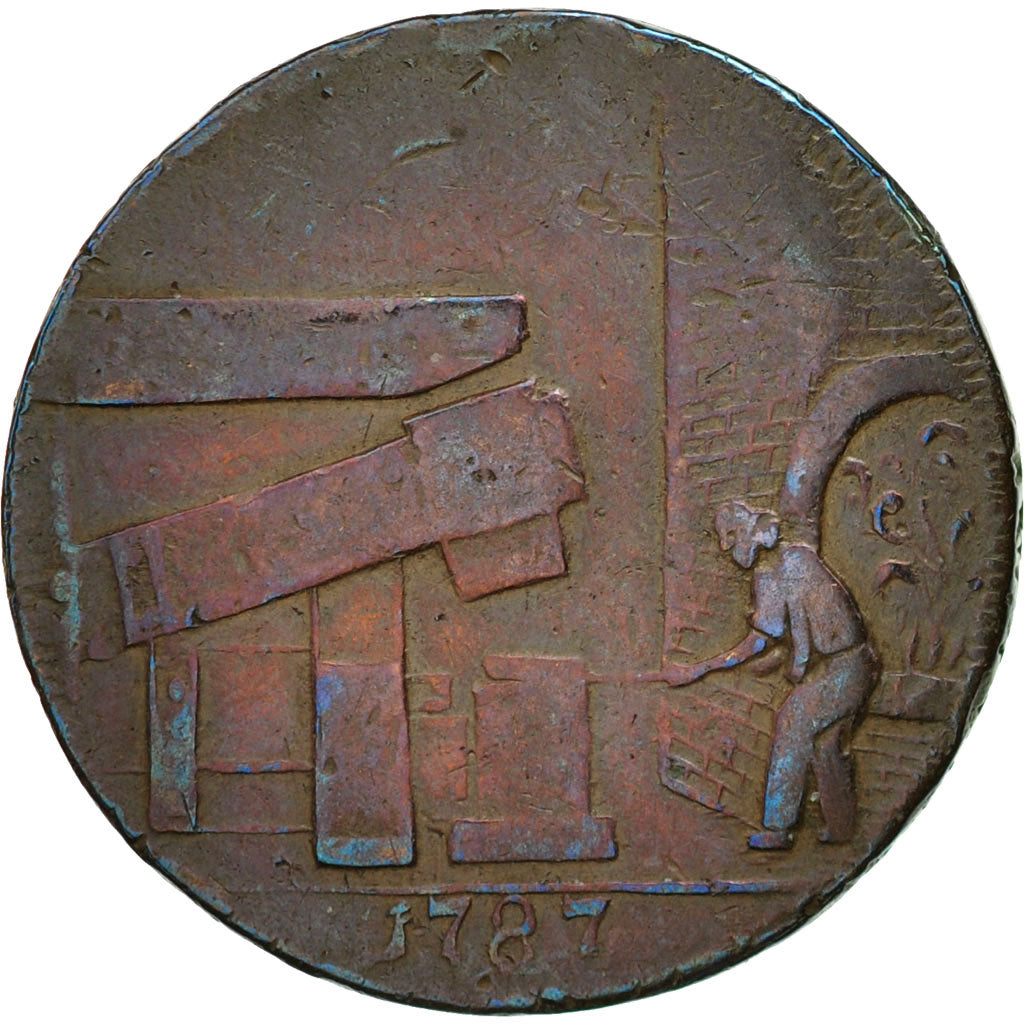 Coin, Great Britain, Warwickshire, John Wilkinson, Halfpenny Token, 1787