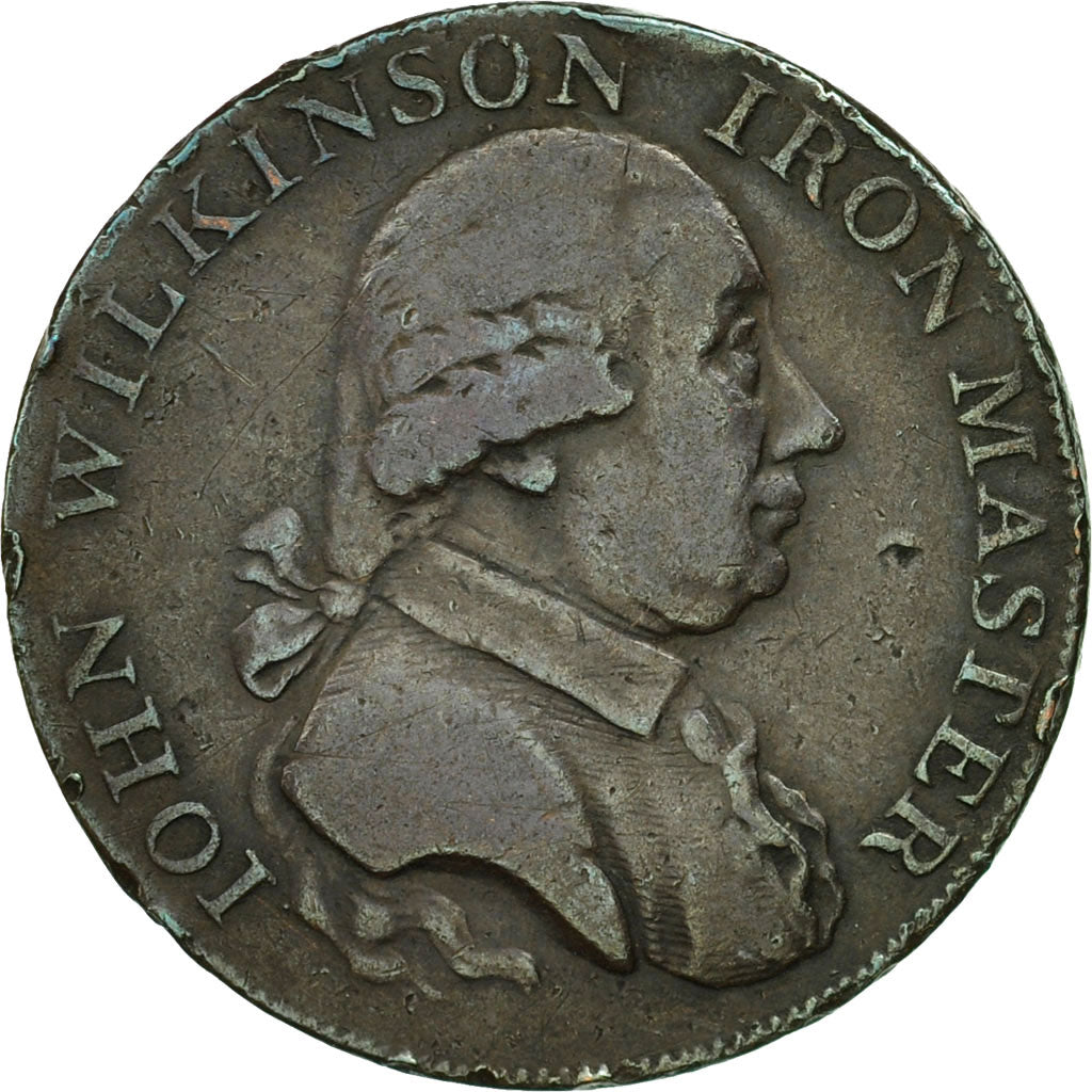 Coin, Great Britain, Warwickshire, John Wilkinson, Halfpenny Token, 1793