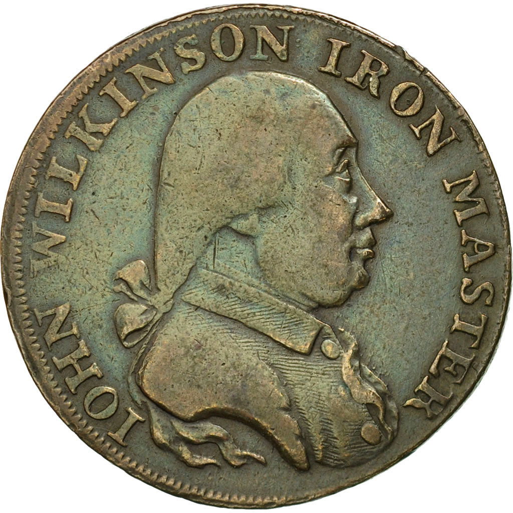 Coin, Great Britain, Warwickshire, John Wilkinson, Halfpenny Token, 1793