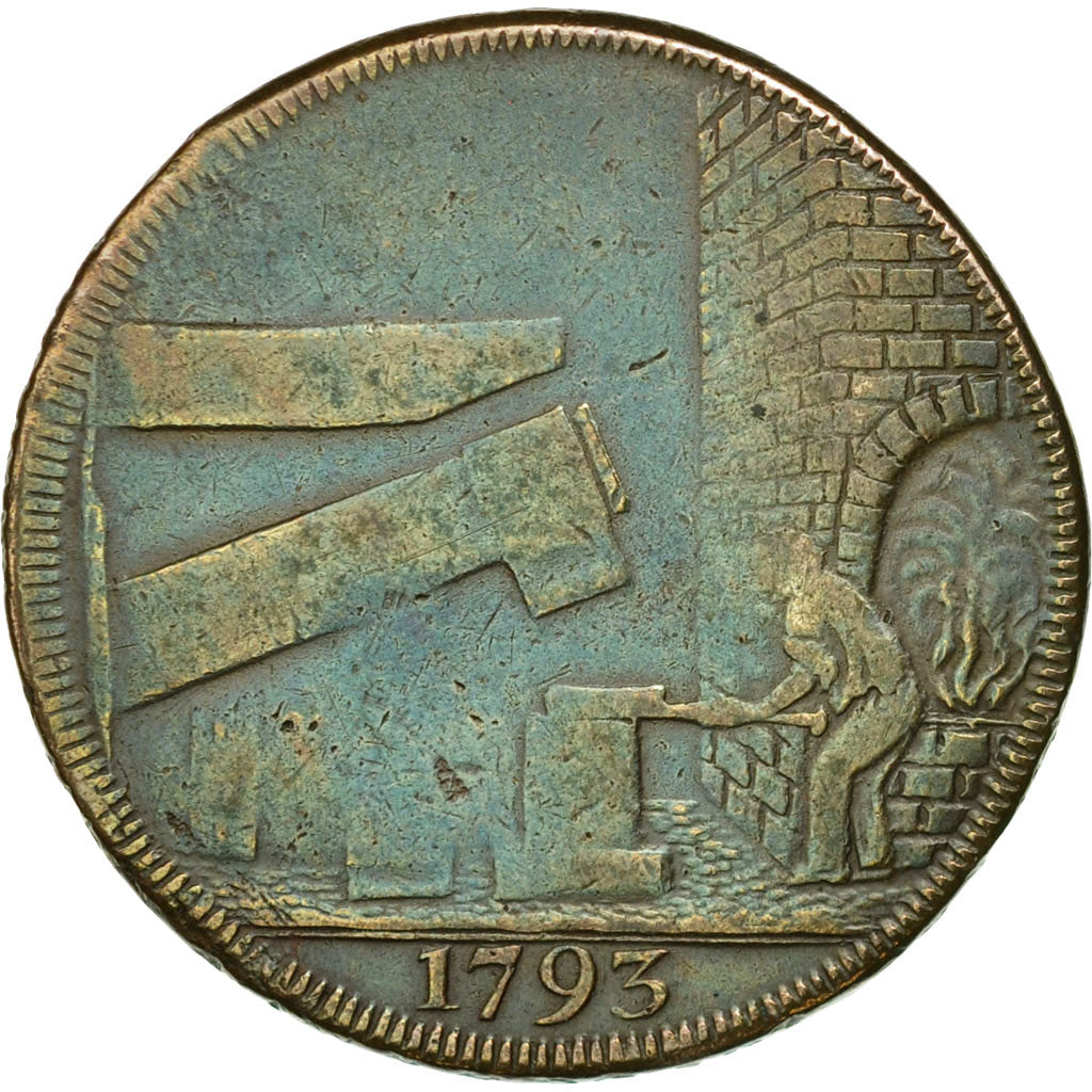 Coin, Great Britain, Warwickshire, John Wilkinson, Halfpenny Token, 1793